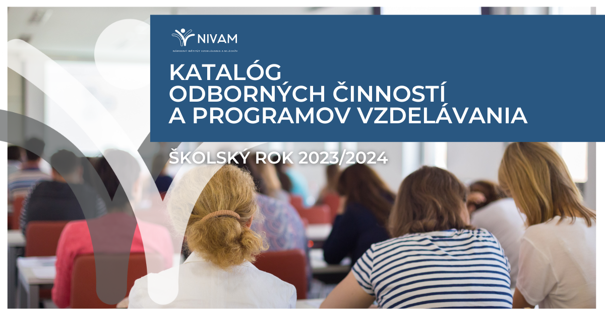 Katalóg odborných činností a programov vzdelávania – šk. rok 2023/2024